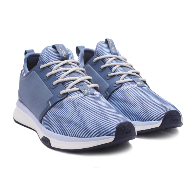 bleu minéral/gris os chaussures Kuru 68LZ56 large de l'atome femmes – Image 2