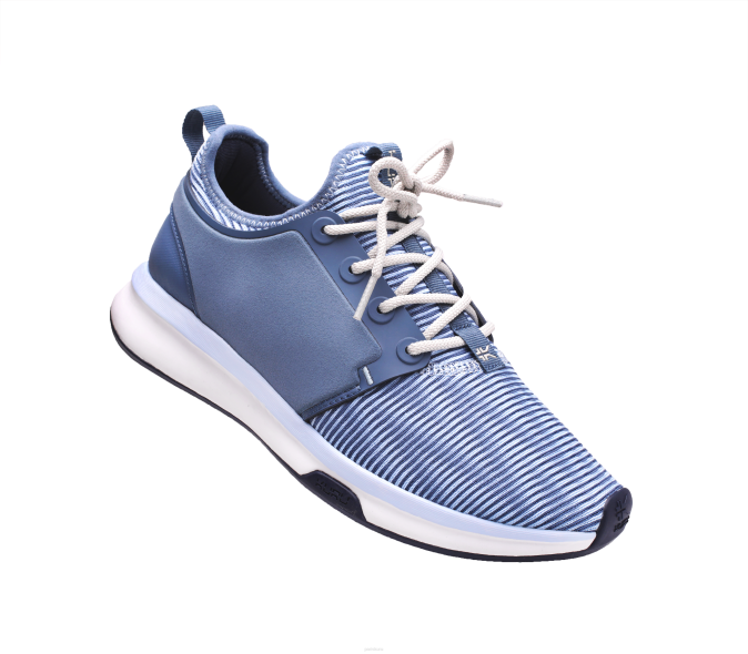 bleu minéral/gris os chaussures Kuru 68LZ56 large de l'atome femmes – Image 3