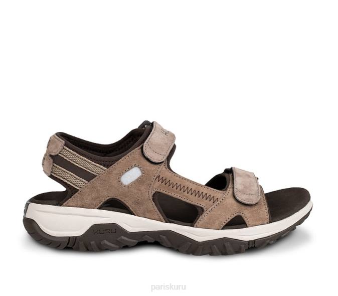 brun cèdre/crème vanille/kaki pâle chaussures Kuru 68LZ101 bande de roulement femmes – Image 1