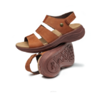 brun cognac chaussures Kuru 68LZ99 muse de la coda femmes – Image 7