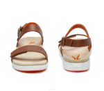brun noyer/orange sanguine chaussures Kuru 68LZ111 glisser femmes – Image 4