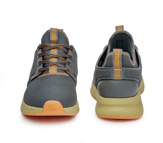 gris fumé/orange pâle chaussures Kuru 68LZ61 large de l'atome femmes – Image 4
