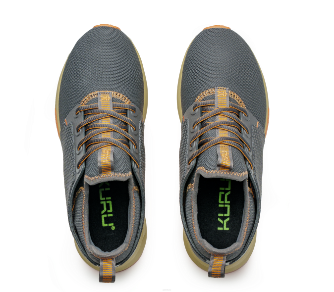 gris fumé/orange pâle chaussures Kuru 68LZ61 large de l'atome femmes – Image 5