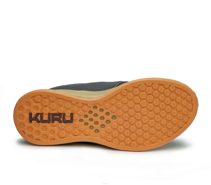 gris fumé/orange pâle chaussures Kuru 68LZ61 large de l'atome femmes – Image 6