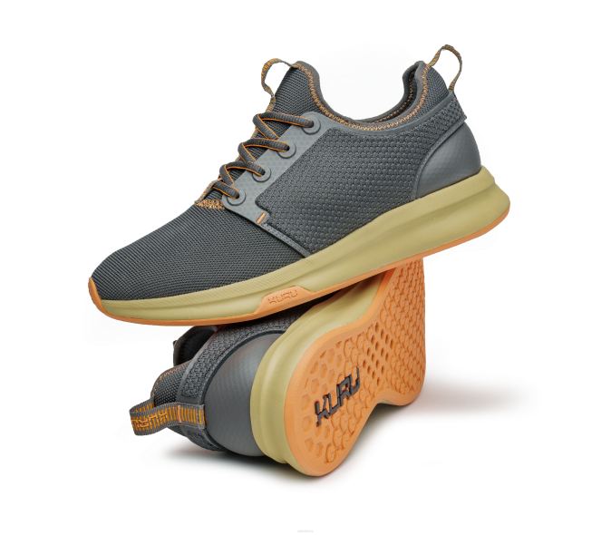 gris fumé/orange pâle chaussures Kuru 68LZ61 large de l'atome femmes – Image 7