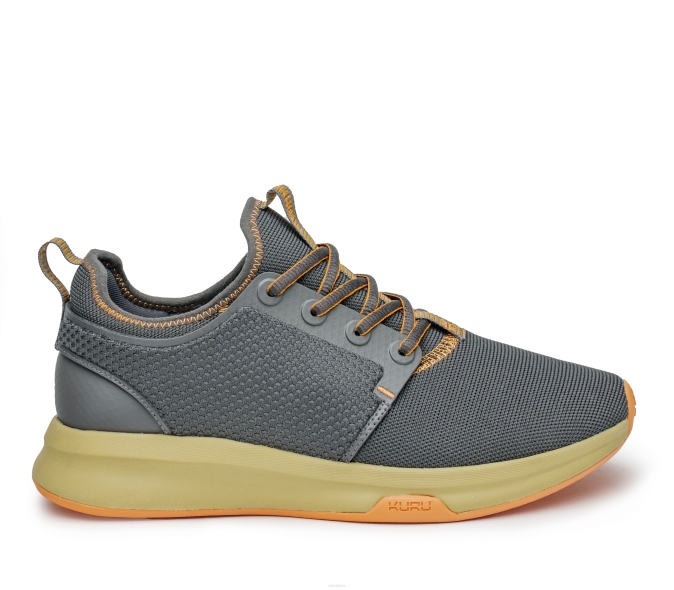 gris fumé/orange pâle chaussures Kuru 68LZ61 large de l'atome femmes – Image 1