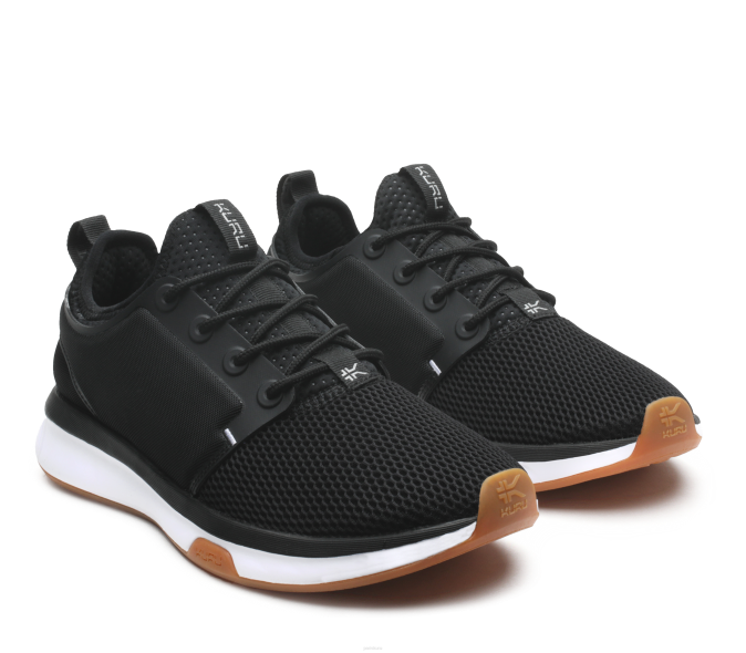 noir de jais/blanc/gomme chaussures Kuru 68LZ54 large de l'atome femmes – Image 2