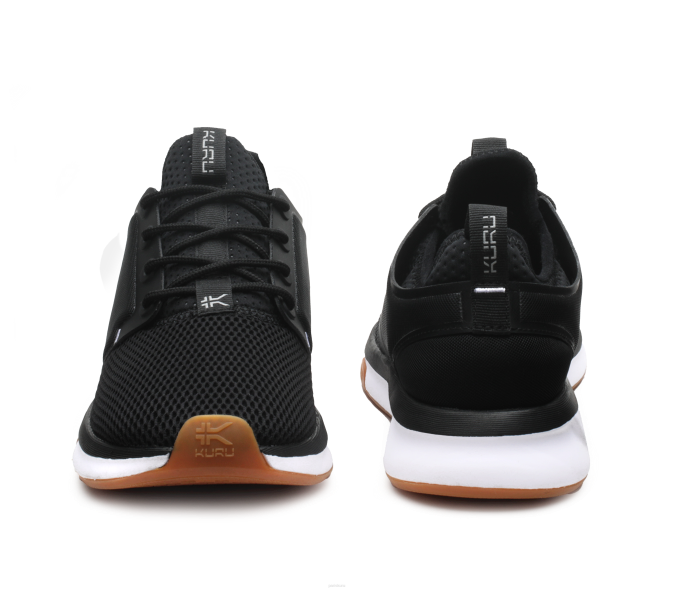 noir de jais/blanc/gomme chaussures Kuru 68LZ54 large de l'atome femmes – Image 4
