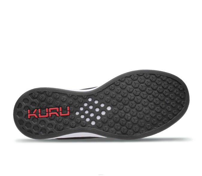 noir de jais/blanc/rouge feu chaussures Kuru 68LZ166 large de l'atome Hommes – Image 6