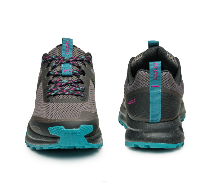 noir de jais/sarcelle foncé chaussures Kuru 68LZ5 piste d'atome femmes – Image 6