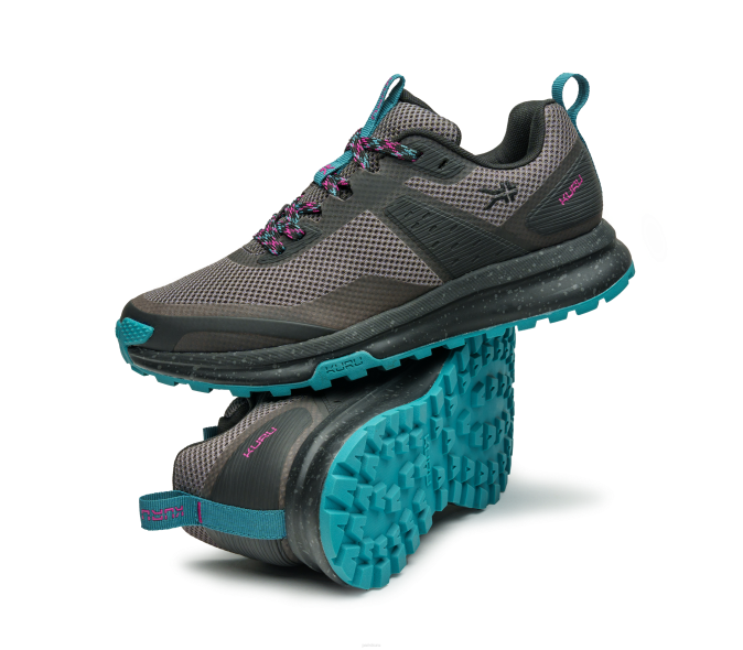noir de jais/sarcelle foncé chaussures Kuru 68LZ5 piste d'atome femmes – Image 9