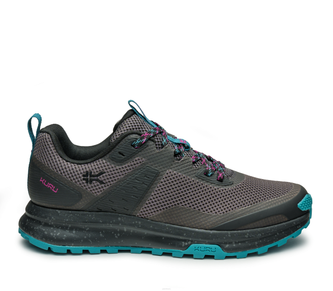 noir_de_jais_sarcelle_fonce_chaussures_kuru_68lz5_piste_datome_femmes.png noir de jais/sarcelle foncé chaussures Kuru 68LZ5 piste d'atome femmes – Image 1