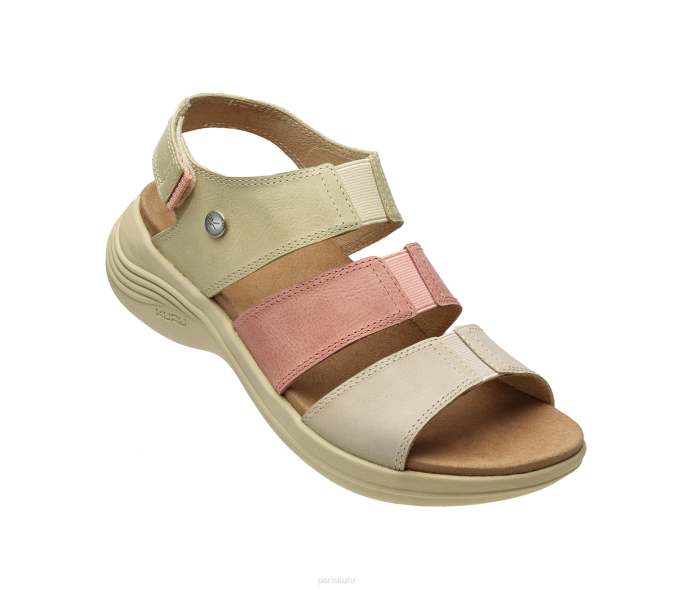 paille/pêche clair chaussures Kuru 68LZ110 muse de la coda femmes – Image 4