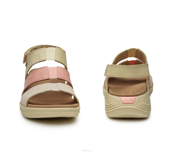 paille/pêche clair chaussures Kuru 68LZ110 muse de la coda femmes – Image 5
