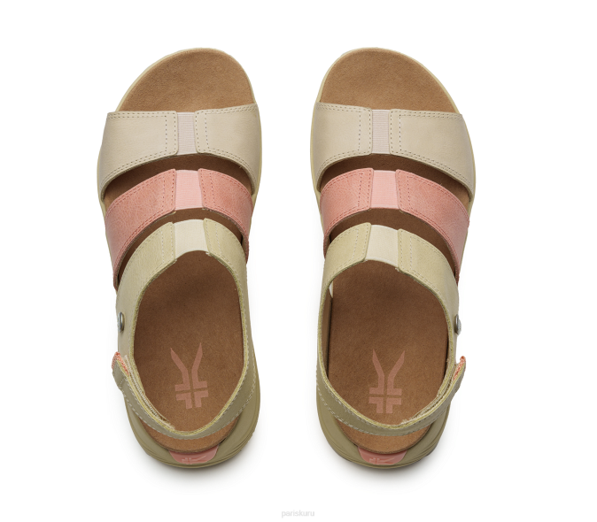 paille/pêche clair chaussures Kuru 68LZ110 muse de la coda femmes – Image 6