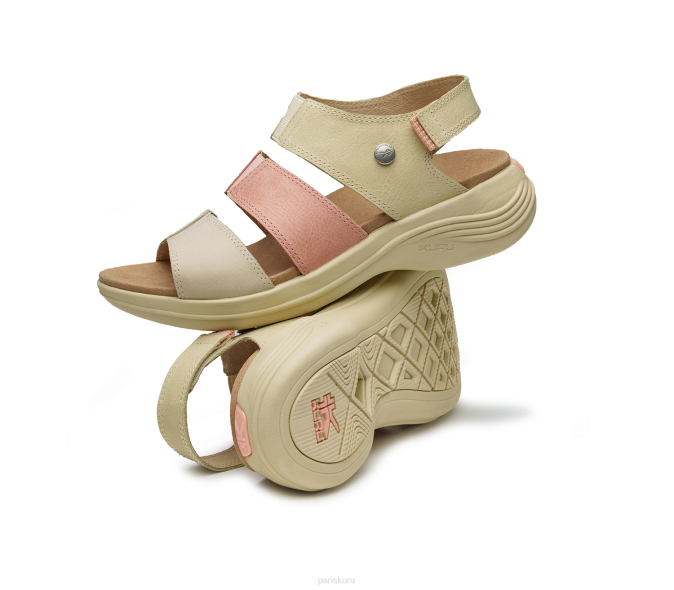 paille/pêche clair chaussures Kuru 68LZ110 muse de la coda femmes – Image 8