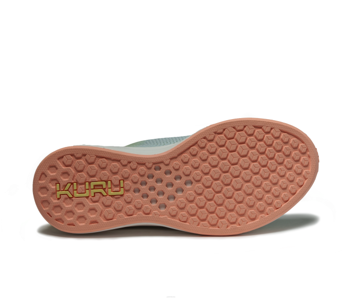 sorbet citron vert/bleu brume chaussures Kuru 68LZ4 flux femmes – Image 6
